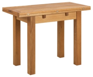 Masa dining extensibila maro din lemn 45(90)x100 cm Kenley Quiet Object