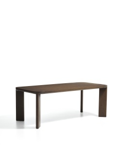 Masa dining extensibila maro inchis din lemn 100x200(286) cm Jodal Kave Home