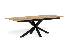 Masa dining extensibila maro/neagra din ceramica 100x200(240) cm Heaven Actona Company
