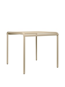 Masa dining exterior crem din metal 80x80 cm Dapple Ferm Living