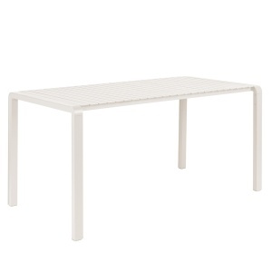 Masa dining exterior crem din metal 87x168 cm Vondel Zuiver