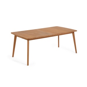 Masa dining exterior extensibila maro din lemn 100x183(240) cm Gaby Hanzel Kave Home