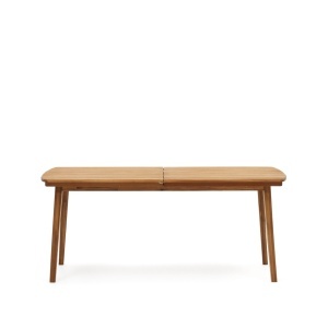 Masa dining exterior extensibila maro din lemn 90x180(240) cm Thianna Kave Home