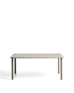Masa dining exterior grej din metal 90x180 cm Brai Kave Home