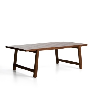 Masa dining exterior maro din lemn 100x240 cm Itani Kave Home