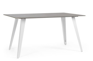 Masa dining gri/alba din ceramica 80x140 cm Arjeta Bizzotto