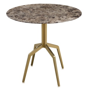 Masa dining maro din marmura 80 cm Razor Versmissen