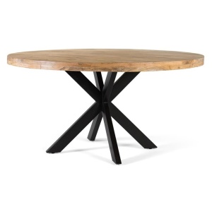 Masa dining maro/neagra din lemn 150 cm Nalua Giner y Colomer