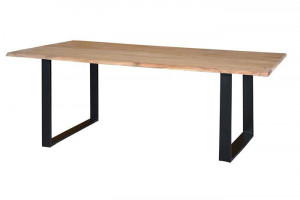 Masa dining maro/neagra din lemn 90x160 cm Garda Giner y Colomer