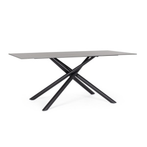 Masa dining neagra din ceramica 90x180 cm Argita Bizzotto