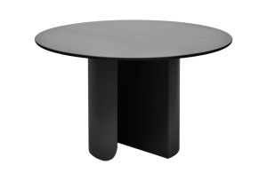 Masa dining neagra din metal 120 cm Plateau FEST