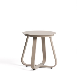 Masa laterala exterior grej din metal 48 cm Tamaris Kave Home