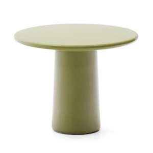 Masa laterala exterior verde din ciment 65 cm Albanella Kave Home