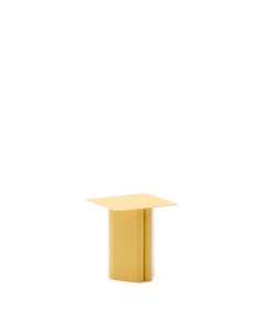 Masa laterala galbena din metal 42x42 cm Arvin Kave Home