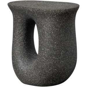 Masa laterala neagra din piatra 33x42 cm Moson Woood