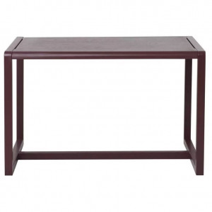Masa pentru copii rosu bordo din lemn 55x76 cm Little Architect Ferm Living