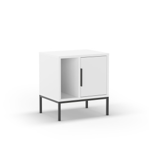 Noptiera alba din metal Lani The Home Collection