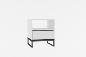 Noptiera alba/neagra Lindau The Home Collection