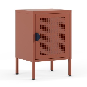 Noptiera din metal maro teracota Sayla Quiet Object