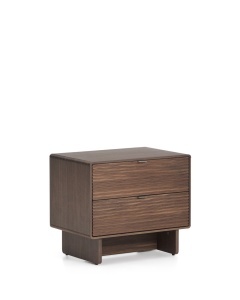 Noptiera maro Norlen Two Walnut Kave Home