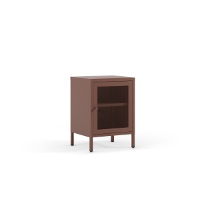 Noptiera rosu burgund din metal Fayna The Home Collection