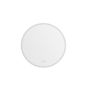 Oglinda cu LED rotunda argintie din sticla 60 cm Darco Zuma Line