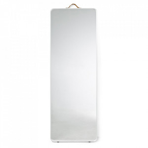 Oglinda de podea dreptunghiulara alba din aluminiu 60x170 cm Norm Menu