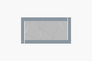 Oglinda dreptunghiulara gri fum/alba 60x120 cm Pierre The Home Collection