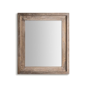 Oglinda dreptunghiulara maro din lemn 81x97 cm Giekau Vical Home