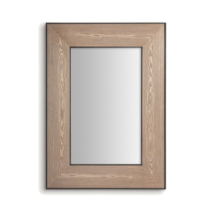 Oglinda dreptunghiulara maro/neagra din lemn 130x180 cm Lugano Vical Home