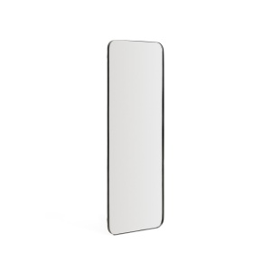 Oglinda dreptunghiulara neagra din metal 30x100 cm Marco Kave Home