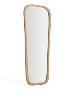 Oglinda ovala maro din lemn 61x158 cm Alura Kave Home