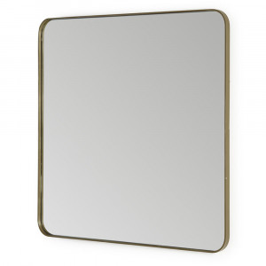 Oglinda patrata aurie din metal 80x80 cm Anastasia Thai Natura
