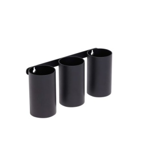 Organizator pentru perete negru din metal Silo Hubsch