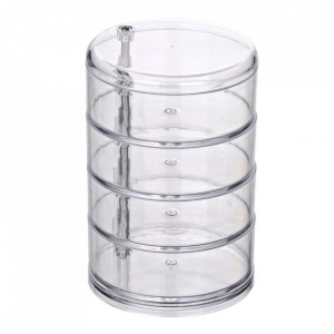 Organizator transparent din plastic Cosmetic Tower Wenko