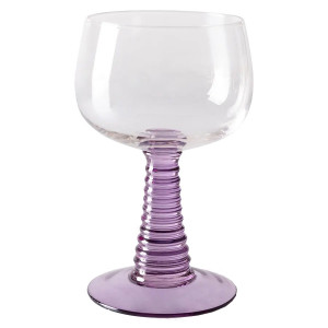 Pahar pentru vin mov din sticla 250 ml Swirl HKliving