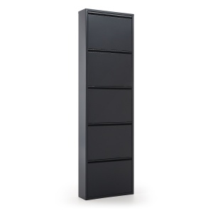 Pantofar gri inchis din metal Ode Five Doors Kave Home