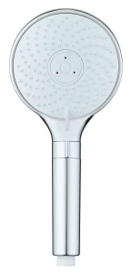 Para dus argintie/alba din plastic Water Saving Wenko