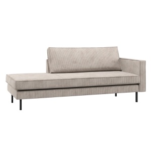 Pat de zi ecru din textil 203 cm Rodeo Rib Right Woood