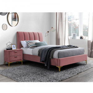 Pat roz din catifea 90x200 cm Mirage The Home Collection