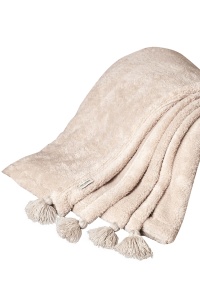 Patura bej nurca din fibre sintetice 160x200 cm Puffy The Home Collection