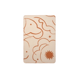 Patura maro/crem din bumbac 80x120 cm Skye Ferm Living