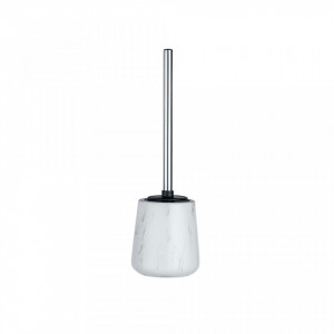 Perie toaleta alba/gri din ceramica Adrada Set Wenko