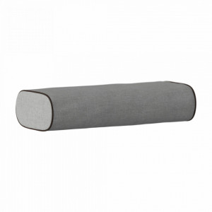 Perna decorativa dreptunghiulara gri argintiu din poliester 20x45 cm Lounge Around Umage