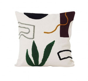 Perna decorativa patrata multicolora din bumbac 50x50 cm Mirage Cacti Ferm Living