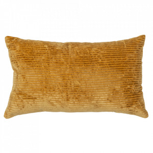 Perna dreptunghiulara galbena din bumbac 30x50 cm Soul Woood