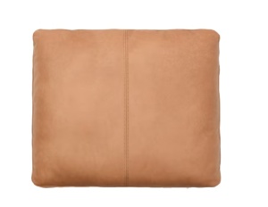 Perna dreptunghiulara maro din piele 50x60 cm Blok Kave Home