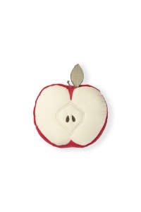 Perna multicolora din bumbac rosu/crem 30x30 cm Apple Lorena Canals