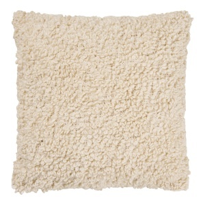 Perna patrata din fibre sintetice bej 45x45 cm Tossa House Nordic