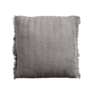 Perna patrata gri/crem din fibre naturale 50x50 cm Brais Vical Home